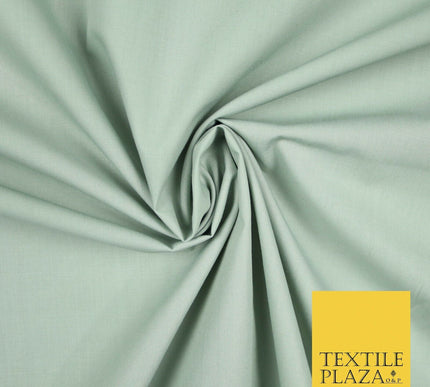 PREMIUM POPLIN 100% PURE COTTON SOLID PLAIN DYED FABRIC DRESS CRAFT MATERIAL 59"