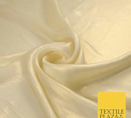 36 COLOURS - Fine Silky Metallic Foil Shimmer Satin Georgette Dress Fabric Drape