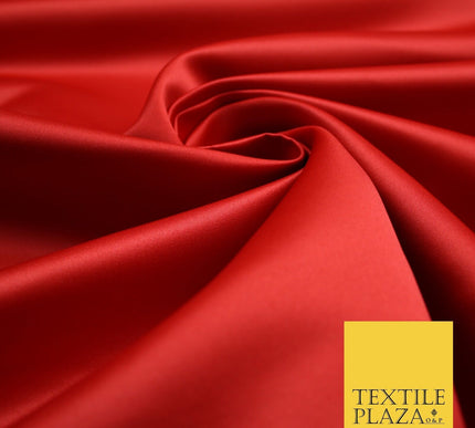 46 COLOURS Premium Plain Smooth Heavy Matt Duchess Bridal Satin Fabric Dress 60"