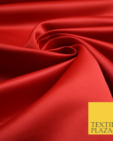 46 COLOURS Premium Plain Smooth Heavy Matt Duchess Bridal Satin Fabric Dress 60"