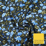 Mix Floral Animal Abstract Printed Fine Crepe Polyester Summer Dress Fabric 58"