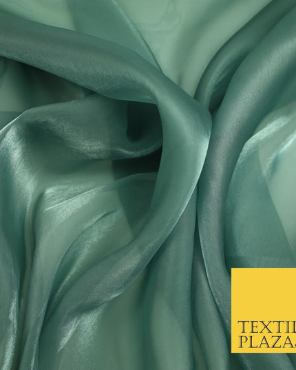 22 COLOURS - Soft Crystal Organza Shimmer Sheer Voile Draping Veil Dress Fabric