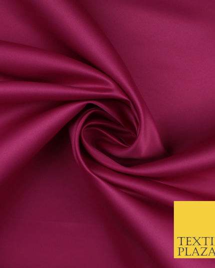 46 COLOURS Premium Plain Smooth Heavy Matt Duchess Bridal Satin Fabric Dress 60"