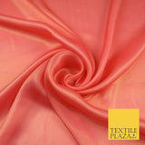 36 COLOURS - Fine Silky Metallic Foil Shimmer Satin Georgette Dress Fabric Drape