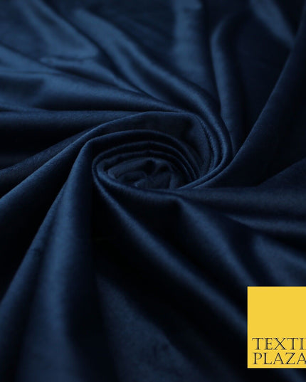 17 COLOURS - LUXURY Plush Plain Stretch Velvet Velour Fabric Material Craft 59"