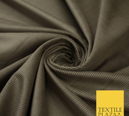 Mink Beige 13 Wale Needlecord Corduroy Fabric Dress Upholstery 58" 10424