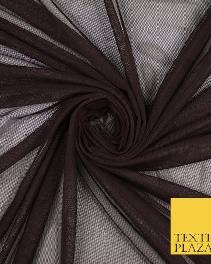 12 COLOURS Soft Power Mesh 4 Way Stretch Net Dress Dance Lingerie Fabric 58"