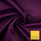 46 COLOURS Premium Plain Smooth Heavy Matt Duchess Bridal Satin Fabric Dress 60"
