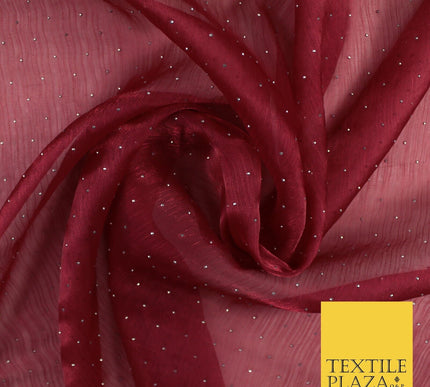 13 COLOURS Premium Dew Drop Crush Organza Bridal Wedding Dance Dress Fabric 57"