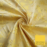 Double Flower Bouquet Design Chinese Brocade Satin Embroidered Dress Fabric 44"