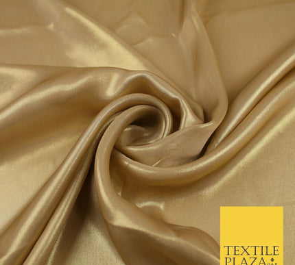 36 COLOURS - Fine Silky Metallic Foil Shimmer Satin Georgette Dress Fabric Drape