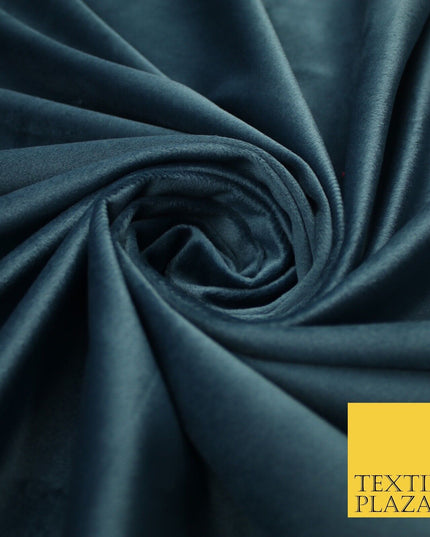 17 COLOURS - LUXURY Plush Plain Stretch Velvet Velour Fabric Material Craft 59"