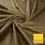 17 COLOURS - LUXURY Plush Plain Stretch Velvet Velour Fabric Material Craft 59"