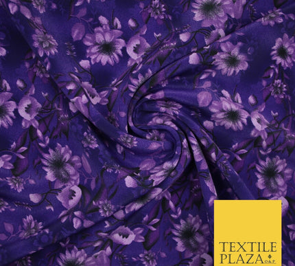 Mix Floral Animal Abstract Printed Fine Crepe Polyester Summer Dress Fabric 58"