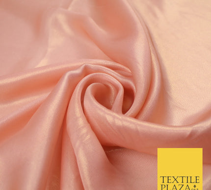 36 COLOURS - Fine Silky Metallic Foil Shimmer Satin Georgette Dress Fabric Drape