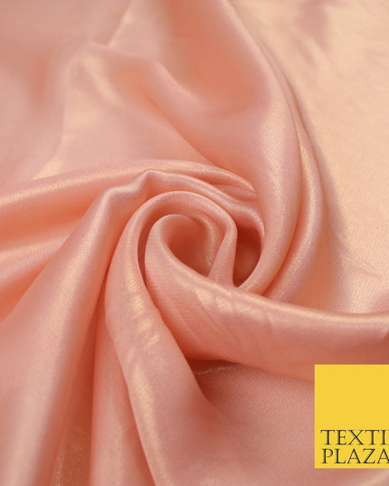 36 COLOURS - Fine Silky Metallic Foil Shimmer Satin Georgette Dress Fabric Drape