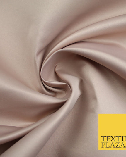 46 COLOURS Premium Plain Smooth Heavy Matt Duchess Bridal Satin Fabric Dress 60"