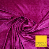 OVER 25 COLOURS Soft Plain Stretch Velvet Velour Fabric Material Dress Craft 58"
