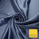OVER 30 COLOURS Fine Silky Smooth Liquid Sateen Satin Dress Fabric Drape Lining