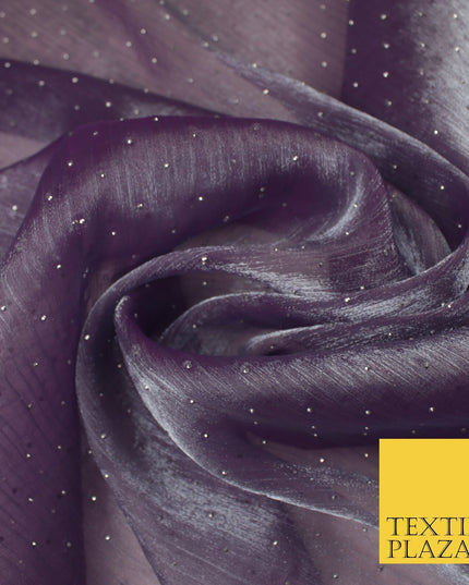 13 COLOURS Premium Dew Drop Crush Organza Bridal Wedding Dance Dress Fabric 57"