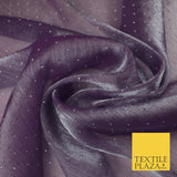 13 COLOURS Premium Dew Drop Crush Organza Bridal Wedding Dance Dress Fabric 57"