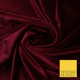 17 COLOURS LUXURY Plush Plain Stretch Velvet Velour Fabric Material Craft 58" D