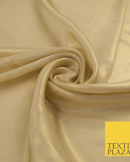36 COLOURS - Fine Silky Metallic Foil Shimmer Satin Georgette Dress Fabric Drape