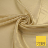 36 COLOURS - Fine Silky Metallic Foil Shimmer Satin Georgette Dress Fabric Drape