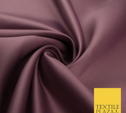 46 COLOURS Premium Plain Smooth Heavy Matt Duchess Bridal Satin Fabric Dress 60"