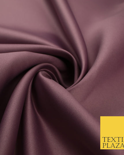 46 COLOURS Premium Plain Smooth Heavy Matt Duchess Bridal Satin Fabric Dress 60"