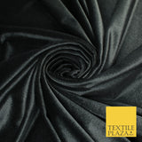17 COLOURS LUXURY Plush Plain Stretch Velvet Velour Fabric Material Craft 58" D