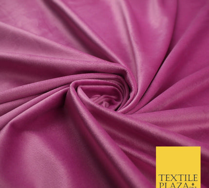 17 COLOURS - LUXURY Plush Plain Stretch Velvet Velour Fabric Material Craft 59"