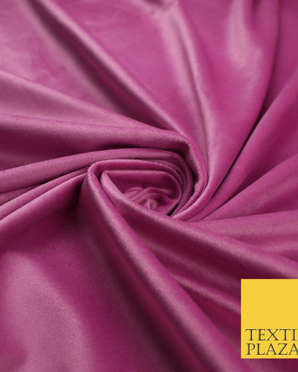 17 COLOURS - LUXURY Plush Plain Stretch Velvet Velour Fabric Material Craft 59"