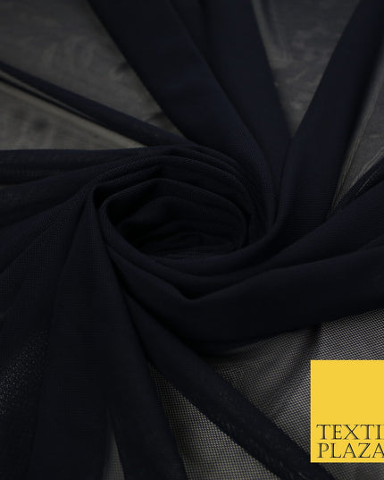 12 COLOURS Soft Power Mesh 4 Way Stretch Net Dress Dance Lingerie Fabric 58"