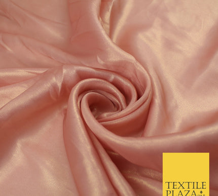 36 COLOURS - Fine Silky Metallic Foil Shimmer Satin Georgette Dress Fabric Drape
