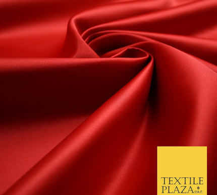 46 COLOURS Premium Plain Smooth Heavy Matt Duchess Bridal Satin Fabric Dress 60"