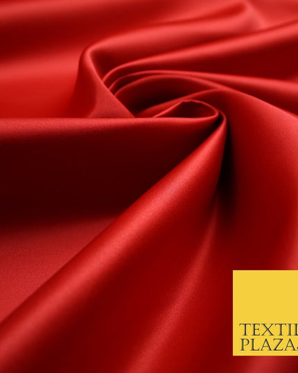 46 COLOURS Premium Plain Smooth Heavy Matt Duchess Bridal Satin Fabric Dress 60"