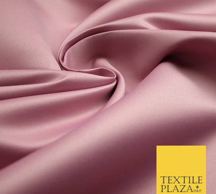 46 COLOURS Premium Plain Smooth Heavy Matt Duchess Bridal Satin Fabric Dress 60"