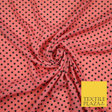 5mm Small Polka Dot Spot Printed Crepe Spotted Dotted Polyester Dress Fabric 58"