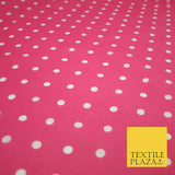 1CM Spotted Polka Dot Printed Poly Cotton Fabric Polycotton Craft Mask 6 COLOURS