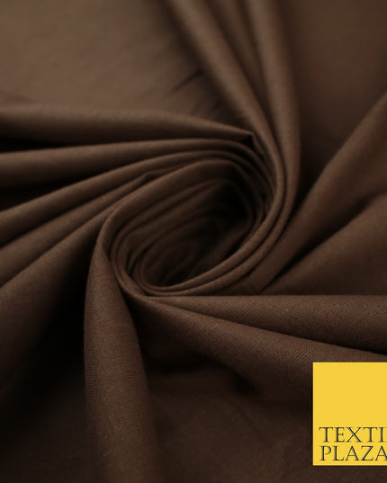 30 COLOURS - Plain Smooth Cotton Square Soft Fabric Dress Material Decor 56"