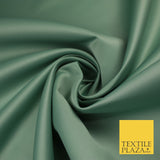 46 COLOURS Premium Plain Smooth Heavy Matt Duchess Bridal Satin Fabric Dress 60"