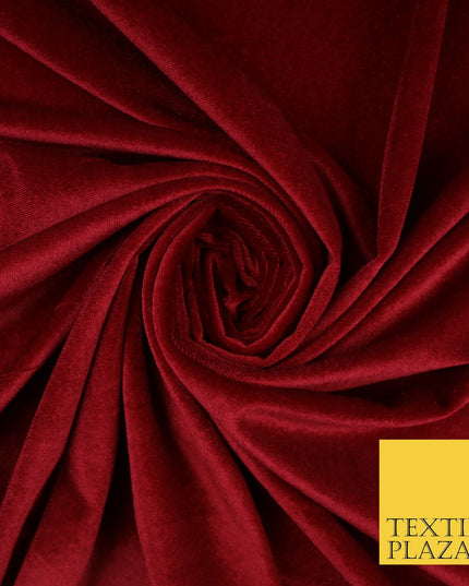 17 COLOURS LUXURY Plush Plain Stretch Velvet Velour Fabric Material Craft 58" D