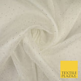 13 COLOURS Premium Dew Drop Crush Organza Bridal Wedding Dance Dress Fabric 57"