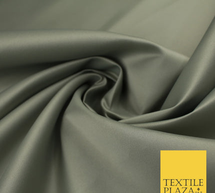 46 COLOURS Premium Plain Smooth Heavy Matt Duchess Bridal Satin Fabric Dress 60"