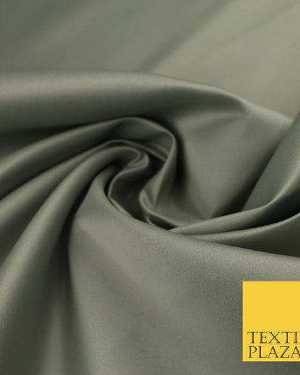 46 COLOURS Premium Plain Smooth Heavy Matt Duchess Bridal Satin Fabric Dress 60"