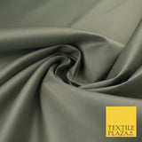 46 COLOURS Premium Plain Smooth Heavy Matt Duchess Bridal Satin Fabric Dress 60"