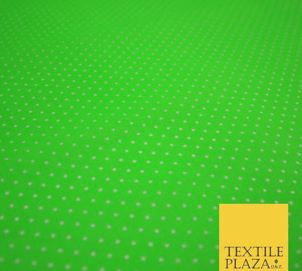 Spotted Polka PIN DOT Printed Poly Cotton Fabric Polycotton Dress Mask 6 COLOURS