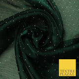 13 COLOURS Premium Dew Drop Crush Organza Bridal Wedding Dance Dress Fabric 57"