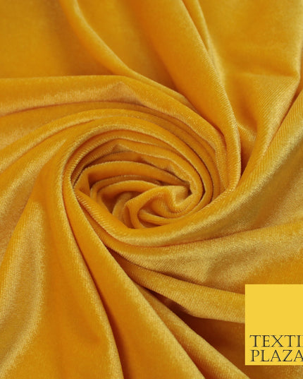 17 COLOURS LUXURY Plush Plain Stretch Velvet Velour Fabric Material Craft 58" D